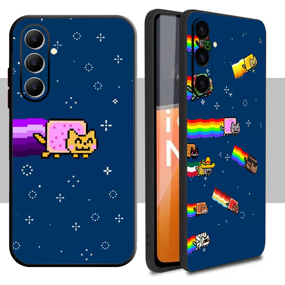 Samsung Galaxy A55 - غطاء هاتف أنيق بتصميم نيان كات