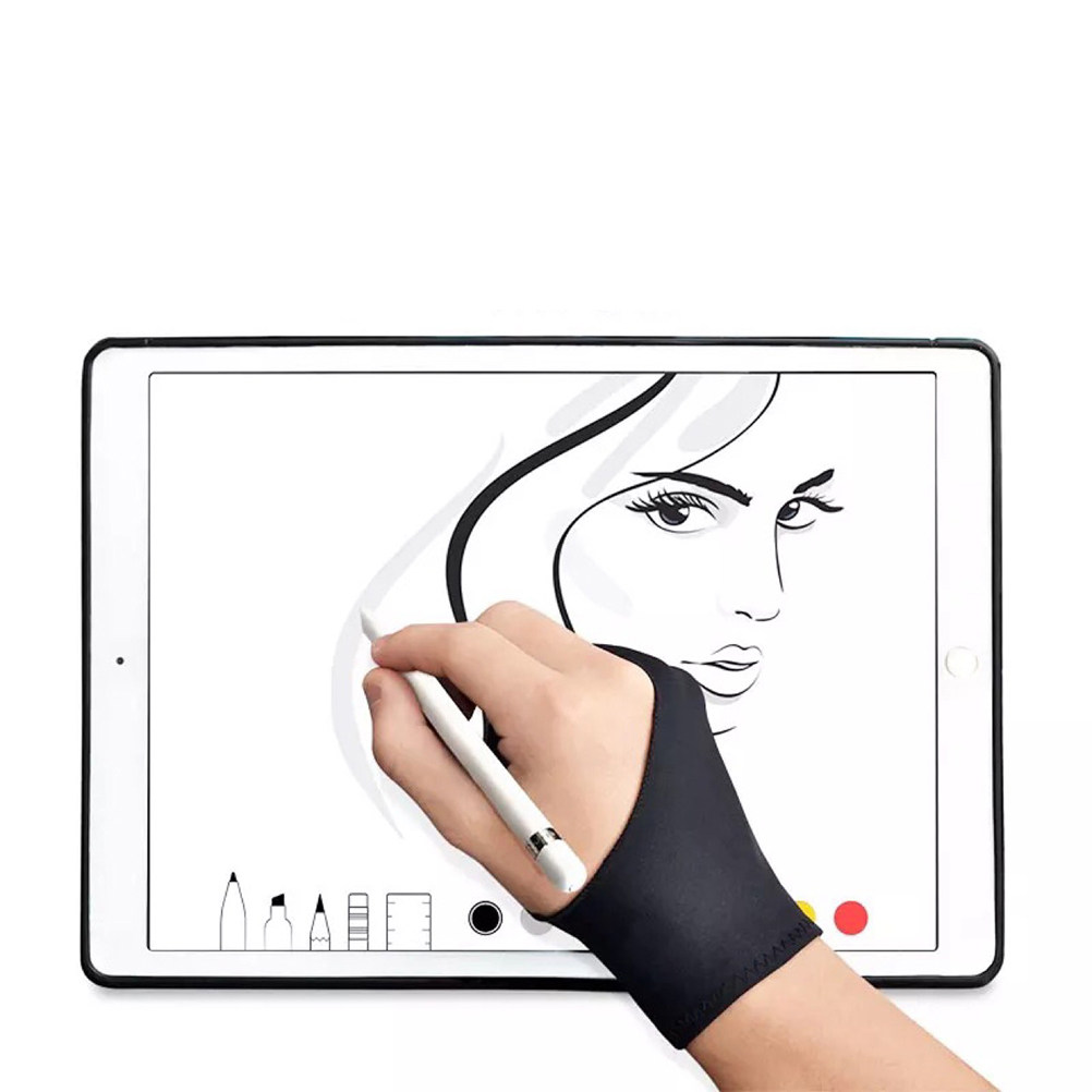 Drawing Glove Artist - 4 قطع قفازات رسم بإصبعين للفنانين،
