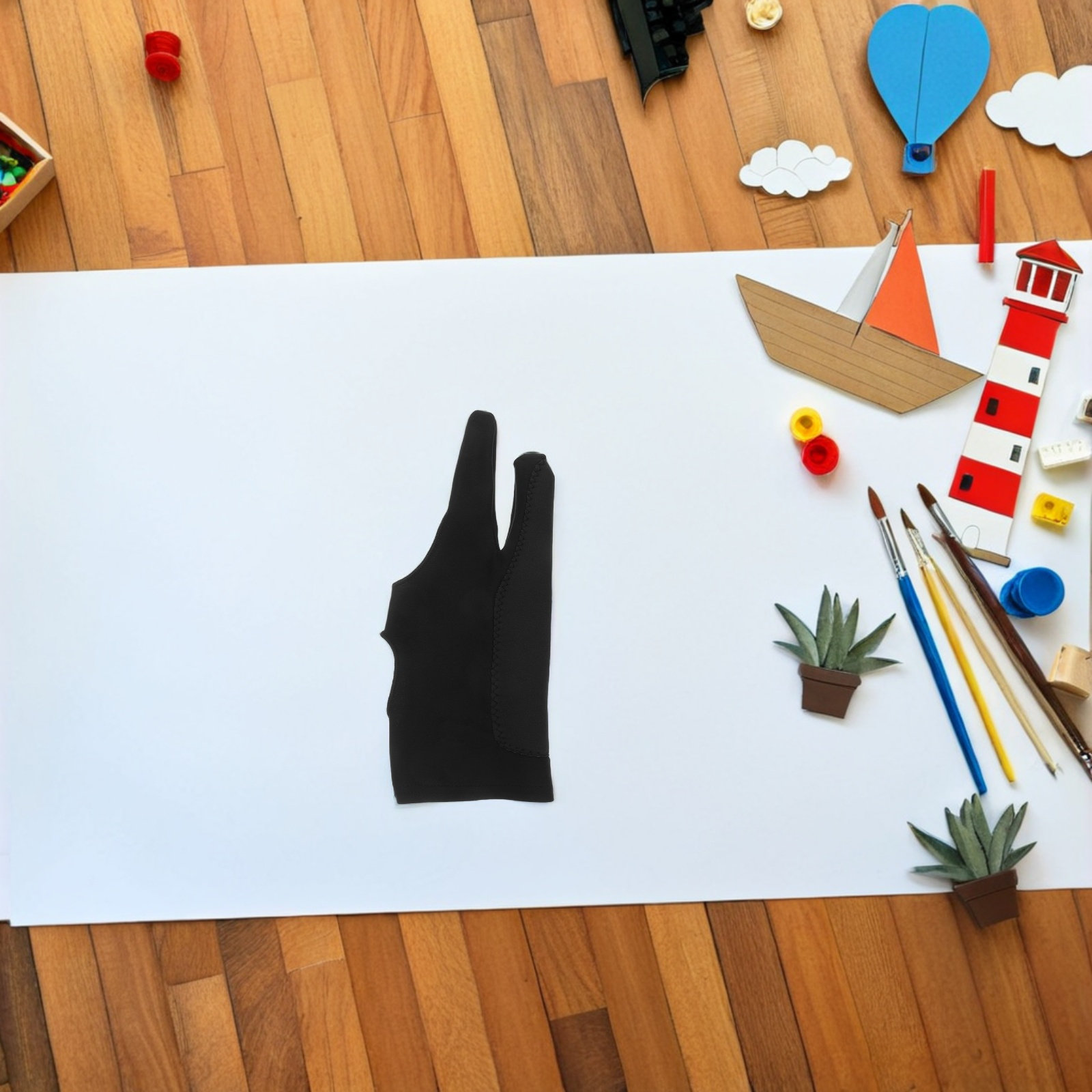 زوج واحد من قفازات الرسم ذات ا - مراجعة Drawing Glove Artist وسعره