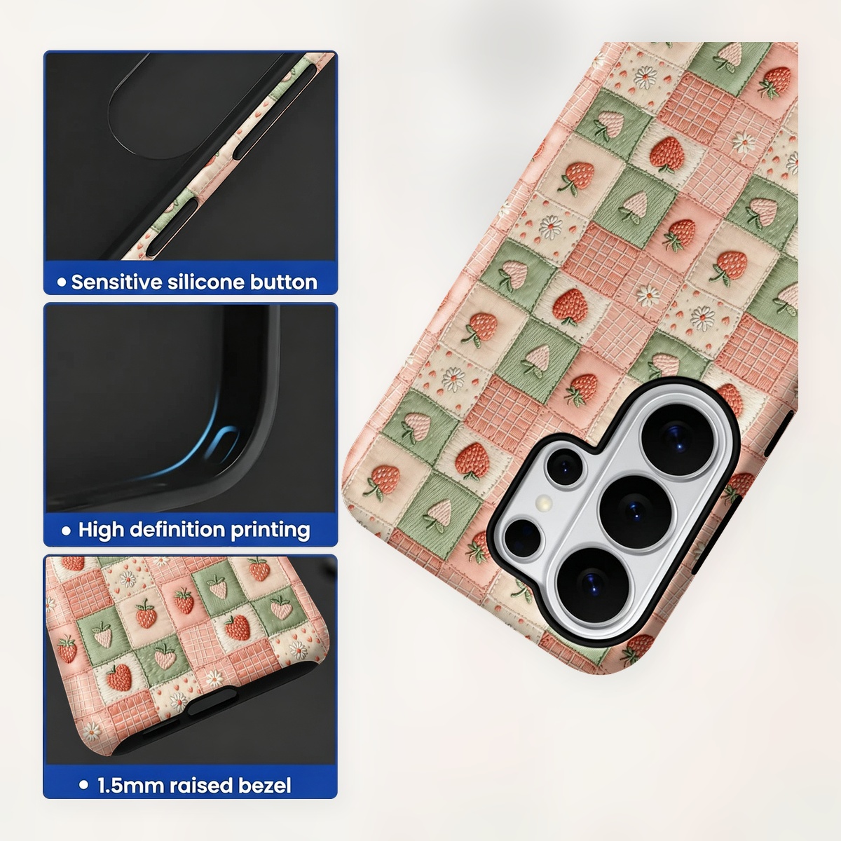 فراولة مطرزة باتيك 2-in-1 طبقت - مراجعة Samsung Galaxy S24 وسعره